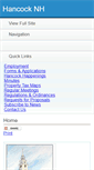 Mobile Screenshot of hancocknh.org